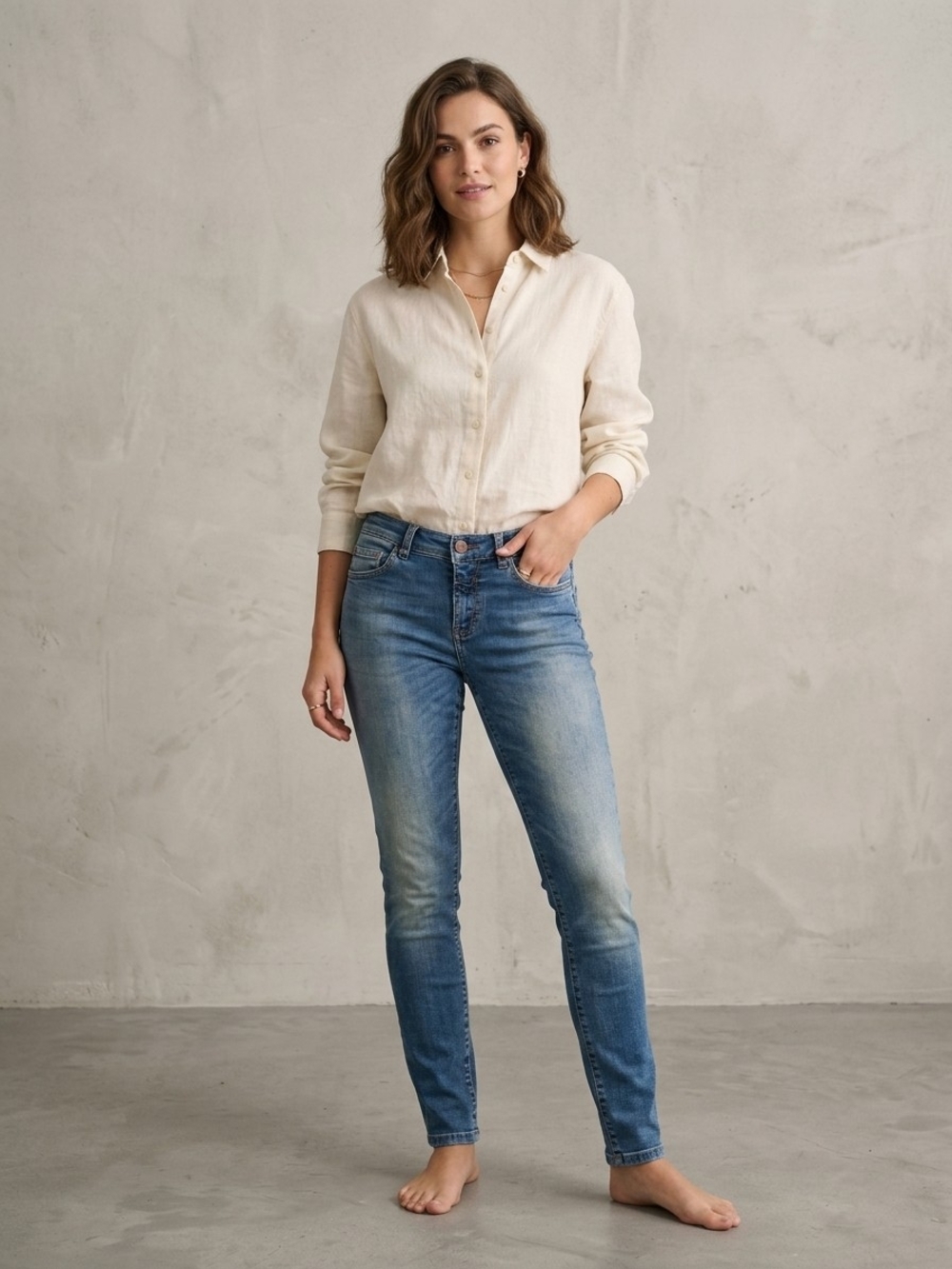 Closed Slim Skinny Jeans in Light/Medium Blue